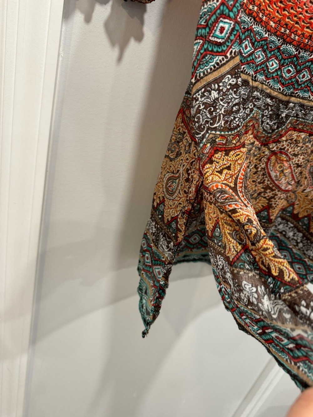 Vntage Boho Printed V-Neck Tunic - Picture 7 of 7